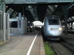 TGV 9576 nach Paris Est am 08.11.08 in Karlsruhe  ...