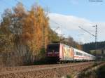 kbs-720-schwarzwaldbahn 101 001-6 'ARD BUffet' mit dem IC 2006 (konstanz-Dortmund) am km 70,0 8.11.08