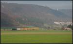 mrce-mitsui-rail-capital-europe Die ER 20-008 zieht den 'Josera-Zug' �ber die Brenzbahn (KBS 757) gen Ulm/Blaubeuren. Aufgenommen am 08.November 2008 bei Oberkochen.