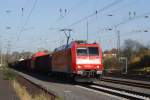 185 186-4 mit gem. GZ in Solingen Hbf am 8.11.2008 ...