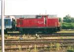 346 991 rangiert am 18.Mai 2000 im Leipziger Hbf.  ...