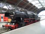 Baureihe 52-5448-7 als Museumslok im Hbf Leipzig am 27.08.2008  ...