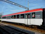 SOB Sudost-Bahn SOB - Personenwagen EW II  2 Kl.  B 50 48 20-35 362-2 im Bahnhofsareal in Herisau am 03.09.2008