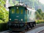SOB Sudost-Bahn SOB - Oldtimer E-Lok Be 4/4 11 im Bahnhofsareal in Herisau am 03.09.2008