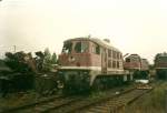 BR 232 Lokportraits Als Eisenbahnfan tun solche Aufnahmen weh! F�r welche Lok diente der Schrott von der 232 078 im August 1998 in Seddin wieder neu ?