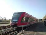 Am 23.10.2008 wartet RE6(PrignitzExpress) aus Wittenberge zur Weiterfahrt nach Berlin-Spandau ...