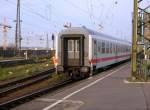 leipzig-hbf Eine IC-Wagengarnitur wird am 08.11.08 in den Leipziger Hbf geschoben.