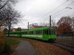Stadtbahn Hannover TW6000 in Hannover an der Station Parkhaus