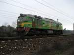 V200 009 WAB macht eine Probefahrt am 13.11.2008 in Bydgoszcz. ...
