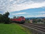 218 358 und 218 359 rollen mit einem Arlberumleiter aus ...