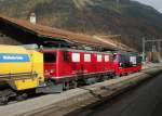 Ge4/4I 601 und Ge4/4III 648 mit neuer Werbung am 22.10.08 ...