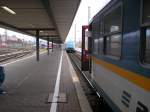 223 063 rangiert an ihren ALEX-Zug um ihn danach nach ...