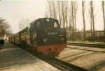 MOLLI-Lok 99 2323 im M�rz 1997 nach der Ankunft aus ...