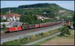 Diese 185er �berf�hrt einen G�terzug in Richtung Norden. Aufgenommen im ...