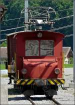 Diese s��e kleine Rangierlok war am 31.07.08 im Bahnhof von ...