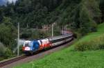 1216 226 (EM - Tschechien) mit OEC 162 bei Waldele ...