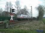 Lok V6 der Mindener Kreisbahn H�he Peine-V�hrum im M�rz 2007 ...