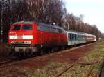 218 247-5 mit RE ...  Date Jan de Vries 21.11.2008
