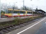 Wagen 822 im Rastatter Bahnhof auf gleis 6  ...