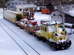 SKL-X629.002-7 wurde mit einem Materialwagen u. ROBEL69.50 eiskalt vom Schnee ...