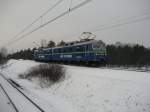 ET40-43 f�hrt bergauf langsam in Richtung Jaworzno Szczakowa.  ...