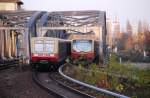 Berlin, 12.11.2008, S9 nach Spandau und S41 (Ringbahn in Uhrzeigerrichtung) ...