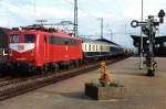 140 245-9 mit E 3024 Uelzen-Bad Bentheim auf Bahnhof Rheine ...