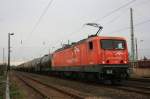 EKO-Trans 143 001-6 am 27.11.2008 im DB Bahnhof Guben  ...