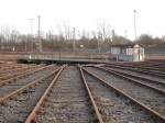 Drehscheibe des ehem. Bw Gelsenkirchen-Bismarck am 12.01.2005.  ...