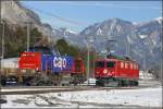 W�hrend die Ge 4/4 I 606 Kesch nach Chur zur�ckkehrt, ...