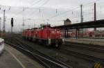 295 045 zieht ihre beiden Schwestern durch den Bremer Hbf.! ...