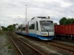 Der VT 111 der BOB am 20.09.2008 bei einer Rangierfahrt ...