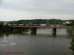 Drei Loks vor s�dw�rts fahrendem G�terzug: HGK-DH703 (G1700-2) +HGK-DE62 (Class66) ...