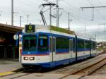 RBS Regionalverkehr Bern-Solothurn RBS Linie G - Be 4/8  87 im Bahnhofsareal von G�mligen am 12.09.2008