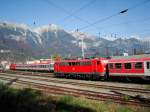 Paralelleinfahrt in Innsbruck Hbf mit einer 1016 mit Transalpin am ... Paralelleinfahrt in Innsbruck Hbf mit einer 1016 mit Transalpin am ...