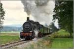 Dampflok 657.2770 f�hrt mit einem Sonderzug von Timelkam nach Ampflwang. ...