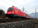 BR 1016 045 mit REX nach Innsbruck bei Terfens-Weer am ...