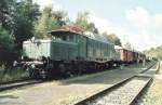E94 080 im Eisenbahnmuseum Bochum-Dahlhausen am 29-9-2002  ...