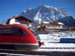 Zwei Zugspitzen in Ehrwald: Die Zugspitze eines Desiros und die ...