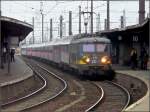 Der Bergland Express gezogen von E-Lok 2553 verl�sst am 09.03.08 ...
