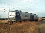 RBH 106 + 102 abgestellt in Gro�korbetha; 02.12.2008  ...