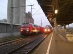 Links steht 218 104-6 ...  Lars Backhaus 10.12.2008
