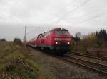 218 103-0 beschleunigt am 11.12.08 den RE 21420 Hamburg Hbf ...