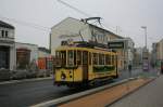 Historischer Triebwagen der Stra�enbahn Cottbus am 11.12.2008 an der Haltestelle: ...