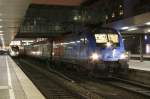 1x16-werbeloks 1116 250 mit EC 189 am 10.12.2008 in M�nchen Hbf.