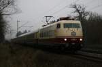 BR 103 103 235 mit TEE 91309 am 10.12.2008 in Haar (bei M�nchen).