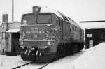 br-220-dr-v-200-dr-120 ITL 120 002 in Kamenz am 12.12.08.Auch in S/W kommt alles gut zur Geltung.