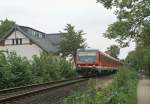 br-628-----928--629 628 683-5 und ein weiterer 628 passieren am 22.08.2008 das Geb�ude des ehemaligen Prinzenbahnhofs unterhalb des Pl�ner Schlosses.