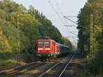 BR 112 112 149-3 mit einer RB nach Itzehoe am 11.10.2008 in Prisdorf.