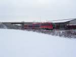 RB 37447 aus Bad W�rishofen f�hrt am 13.12.2008 in Buchloe ...